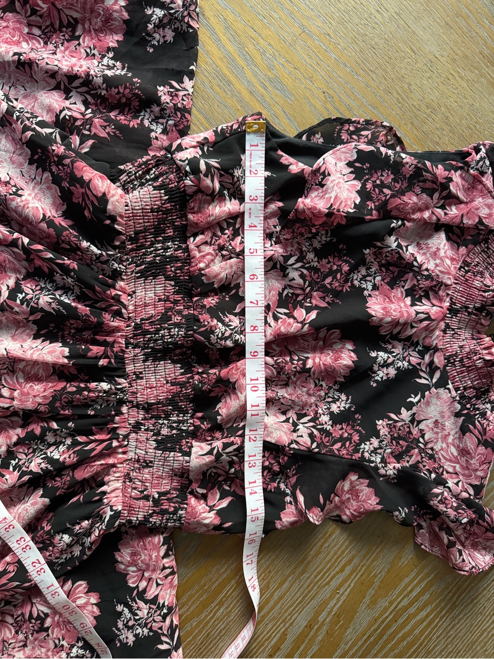 Baltic Born Black Maxi Dress with Dusty Rose Floral Print - Picture 5 of 6
